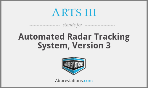 ARTS III - Automated Radar Tracking System, Version 3
